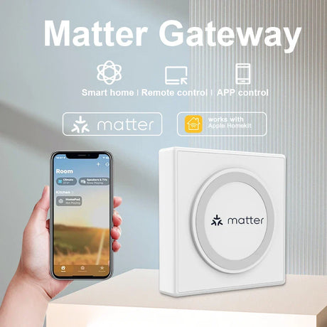 New Protocol Matter Thread Hub Zigbee Smart Home Bridge Matter Gateway Hub Siri voice control Homekit Smartthings Google Alexa