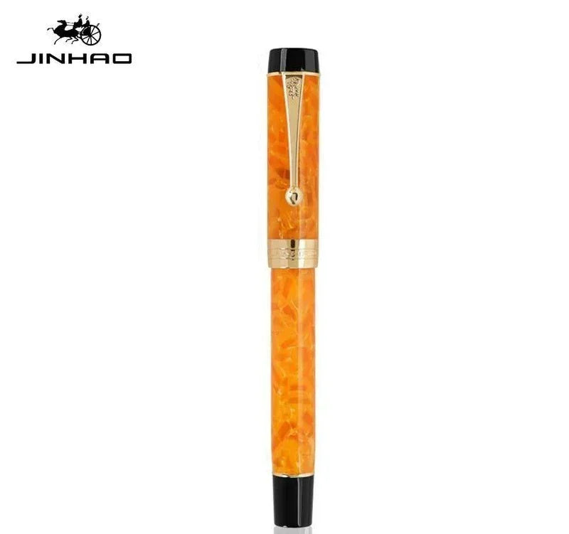 Jinhao 100 Fountain Pen Transparent Color Resin luxury Pens M/F/EF/1.0mm Extra Fine Nib Office School Supplies Stationery Gift