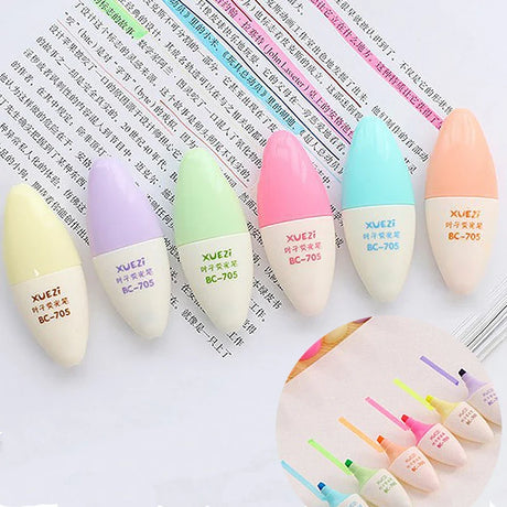 Highlighters Pastel Pen Set Colored Markers Colors Kawaii Cute for Kids Stationery Aesthetic Office School Supplies