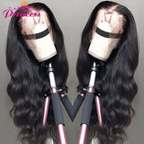 Princess Hair 13x6 HD Transparent Lace Front Human Hair Wigs For Women 13x4 Brazilian Body Wave Lace Frontal Wig With Baby Hair