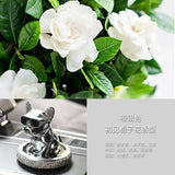 Car Ornament Metal Shake Head French Bulldog Diamond Fragrance Purified The Car Inside Air Condition Accessories Interior Woman