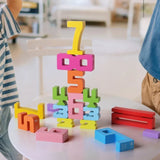 3D Digital Puzzle Number Building Block Set for Baby Montessori Stacking Toy Brain Developmental Learning Gift for Kids