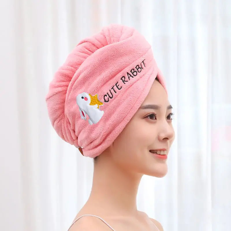 Women Microfiber Towel Hair Towel Bath Towels for Adults Home Terry Towels Bathroom Serviette De Douche Turban for Drying Hair