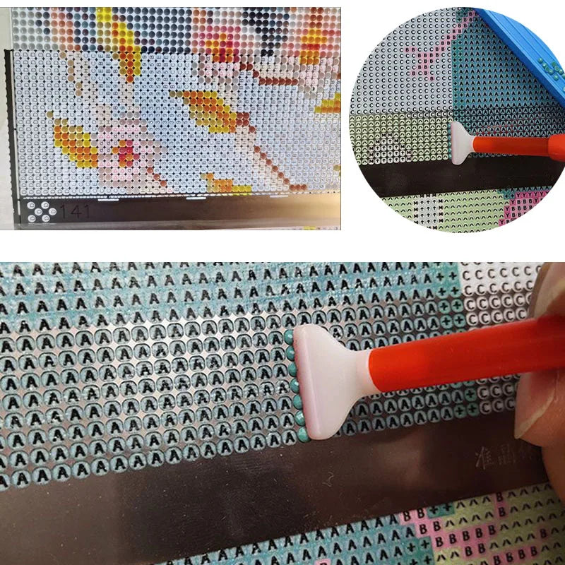 800/1020/2200holes Stainless Steel Ruler For Diamond Painting Embroidery Accessories DIY Drawing Ruler Blank Round Square Drills