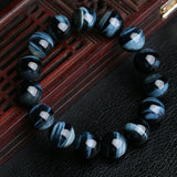 5A Royal Blue Tiger Eye Tiger Eye Beads Bracelets Men High Quality 6/8/10/12mm Natural Stone Bracelets for Women Fashion Jewelry