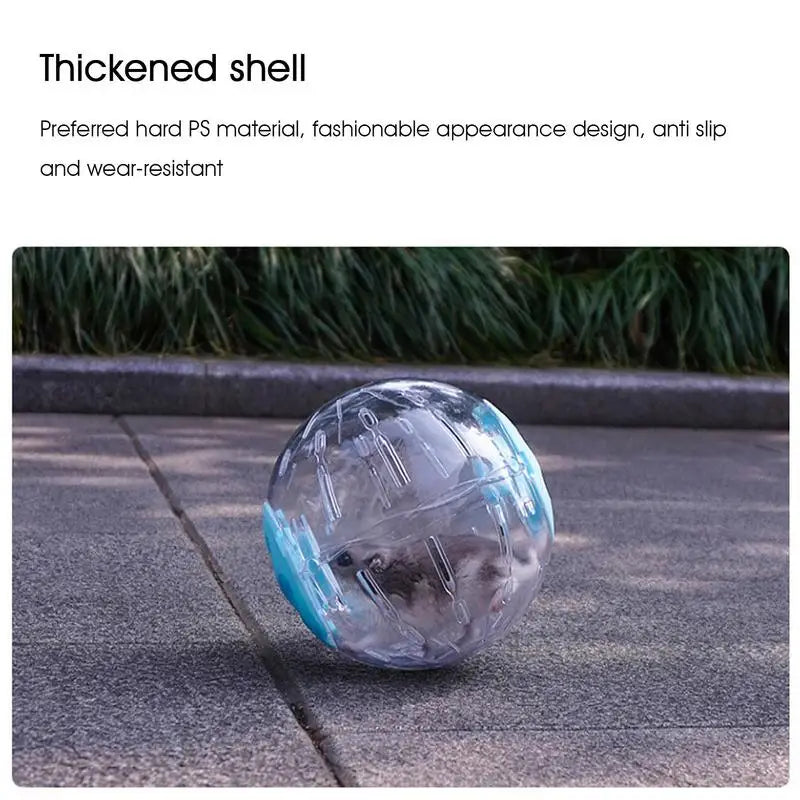 Small Pet Jogging Ball Toy Hamster Gerbil Running Exercise Ball Wheel Play Game Outdoor Sport Ball Grounder Pet Supplies