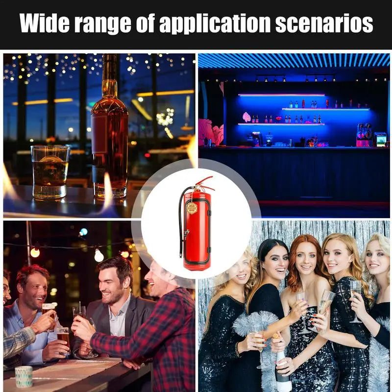 Fire Extinguisher Shape Wine Cabinet Mini Bar For Whiskey Lovers Wine Cabinet Desktop Decoration Creative Novelty Bar Cabinet