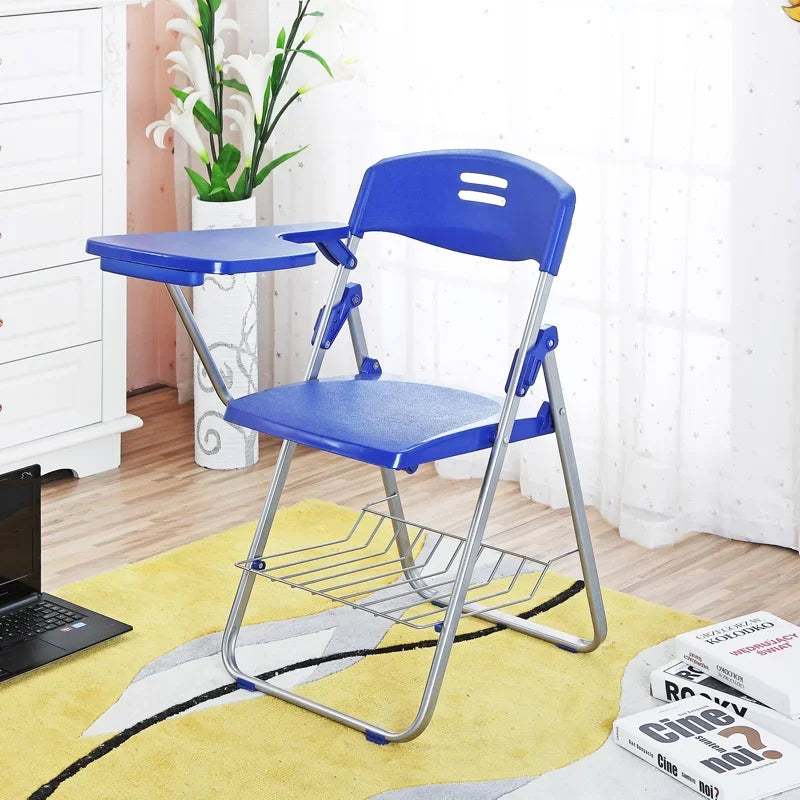 Training chair with table board Conference training room table chair integrated stool Foldable chair Office writing board