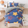 Baby Cartoon Print Bedding Set Duvet Covers Pillowcases Set Autumn Winter Warm Suede Bedclothes Bed Linen CP29