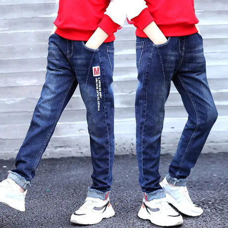 IENENS Kids Boys Denim Clothes Pants Children Wears Clothing Long Bottoms Baby Boy Skinny Jeans Trousers 4 5 6 7 8 9 10 11 Years