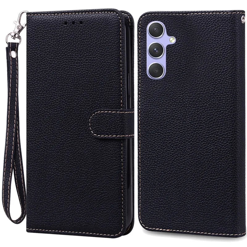 A24 A34 A54 Case For Coque Samsung Galaxy A34 Case Leather Wallet Flip Case For Samsung A54 5G GalaxyA54 A 34 A24 Phone Cases