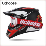 UCHOOSE Motorcycle Helmet Professional Motocross Off Road Helm Children Off-road Casque Capacete De Motocicleta Gift Goggles