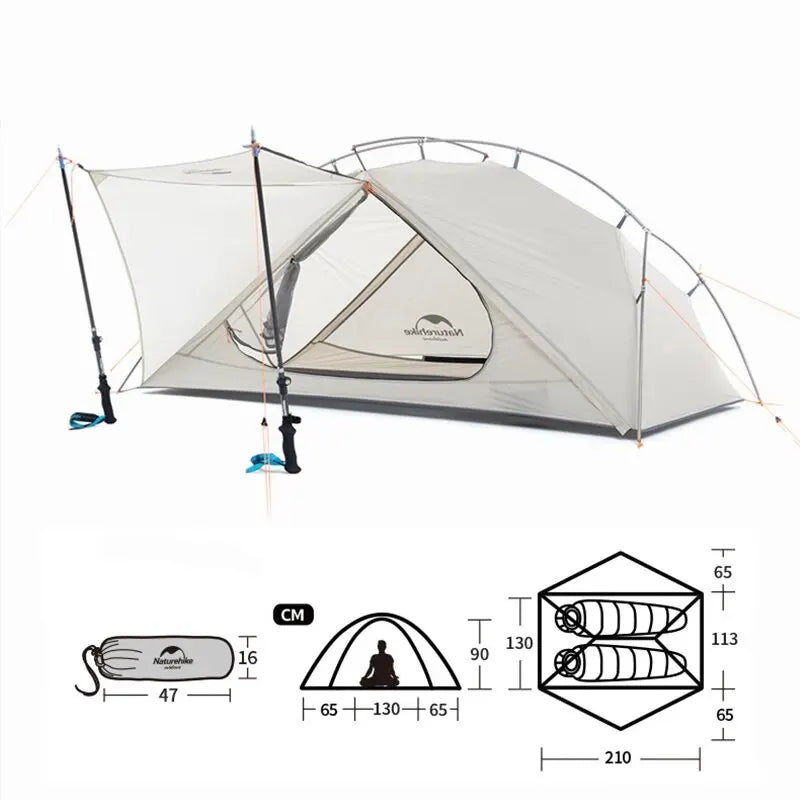 Naturehike Camping Tent Ultralight Portable 1 Person Shelter Tents Waterproof 2 Person Beach Tent Travel Hiking Outdoor Tent