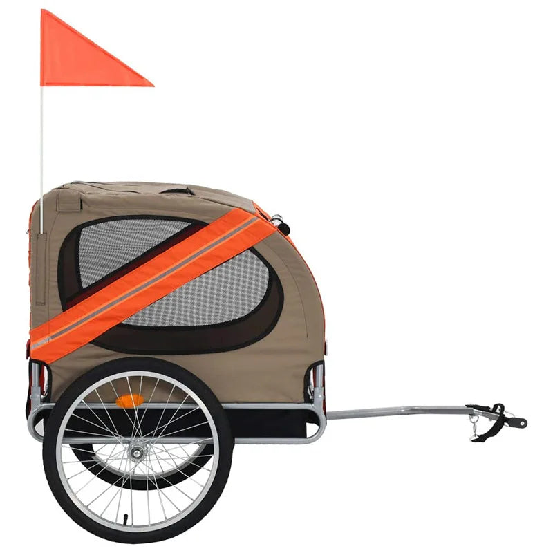 New Large Pet Bicycle Trailer Cat Dog Cart Folding Outdoor Riding Travel Trailer Pet Out Carry Pet Stroller Cat Carrier