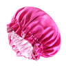 New Women Reversible Satin Bonnet Hair Caps Double Layer Adjust Sleeping Cap Extra Large Round Nightcap Head Wrap Shower Caps