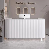 Modern Simple Reception Desk Proffesional Light Luxury Institute Beauty Counter Reception Desk Office Beauty Salon Furniture