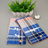 NEW cotton printed men handkerchief Square male stripe Towel pocket scarf handkerchiefs washcloth hand towel 5PCS 38cm