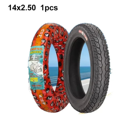 New CST 14X2.125 14x2.50  Tyre 14 Inch Tubeless Tire for Electric Bicycle Wear-resistant tire