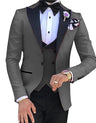 2023 Men 3 Pieces Suits For Men Custom Made Groom Groomsmen Tuxedos Wedding Men Suit Terno Masculino(Jacket+Pant+Vest)