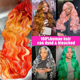 Luvin Blonde 613 HD Transparent 13x6 Lace Front Human Hair Wigs 34Inch Color Brazilian Remy Body Wave 13x4 Frontal Wig For Women