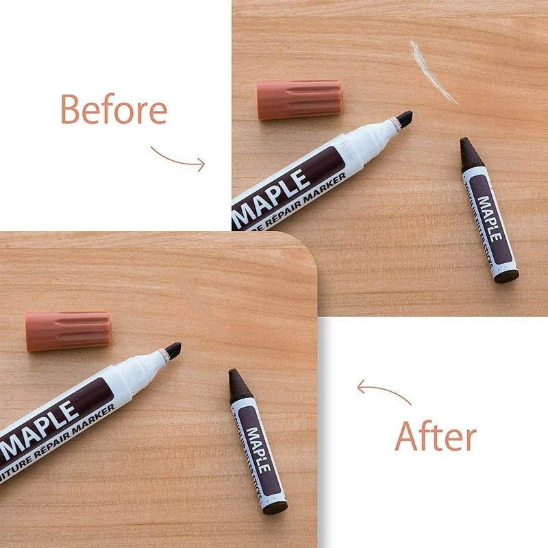 Haile Furniture Repair Pen Touch Up Markers & Filler Sticks Wood Scratches Restore Kit Patch Paint pen Wood Composite Repair