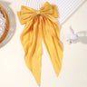 Fashion Two-layers Bowknot Streamer Hairpin Woman Girl Satin Ribbon Barrette Bow Back Head Spring Clip Headwear Hair Accessories