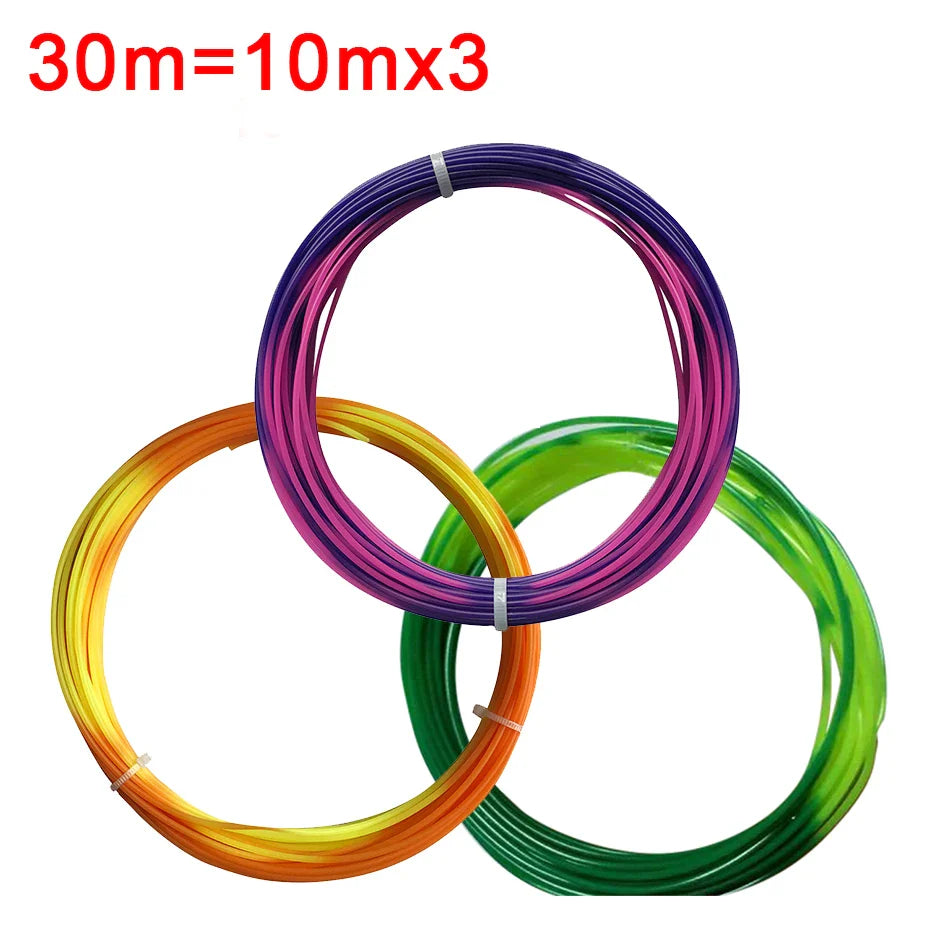 1.75mm PLA 3D Printer Filament Color Change with Temperature 31-45 Degrees Dark Green to Red to Yellow 3D Printing Material