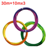 1.75mm PLA 3D Printer Filament Color Change with Temperature 31-45 Degrees Dark Green to Red to Yellow 3D Printing Material