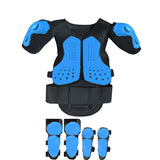 Blue Children Full Body Protector Vest Armor Kids Riding Jacket Anti Falling Protection Gear Motocross Motorcylce BMX MX Armour