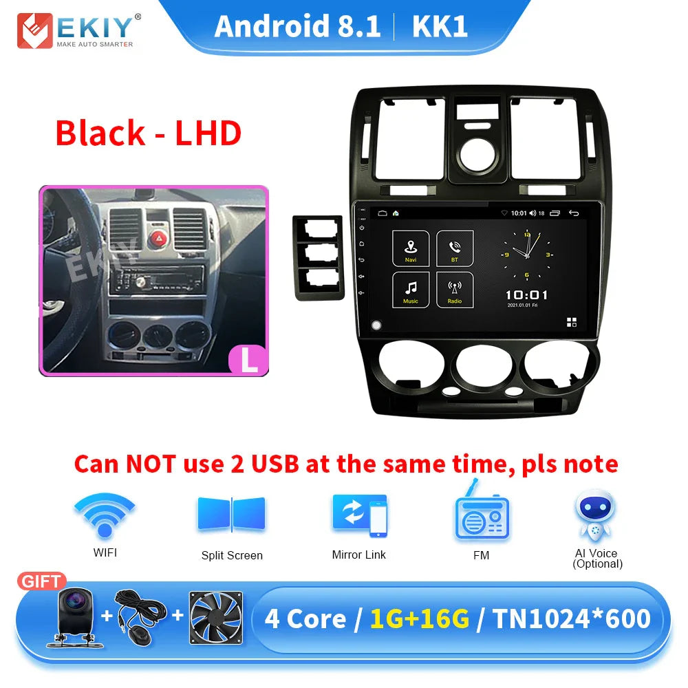 EKIY KK5 Android Radio For Hyundai Getz Multimedia Screen 2002-2011 Car Intelligent Systems Carplay GPS 2din Stereo Receiver 4G