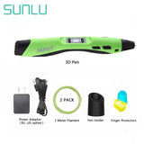 Creative 3D Printing Pen by SUNLU SL-300 - Perfect DIY Gift with Adjustable Speed and Multi-Plug Options