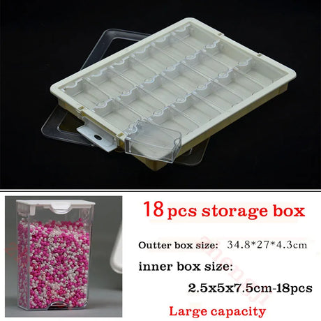 5D Diamond Painting Embroidery Accessories Tool Storage Box Elizabeth Ward Bead Storage Solutions 78pcs Assorted Craft Supply