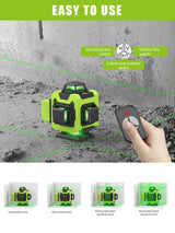 LFINE 16 Lines 360 Self-Leveling Laser level Horizontal and Vertical Professional Laser Levels With Rechargeable Battery Tools