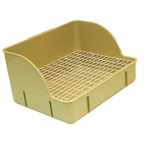 Rabbit Litter Box for Cage Corner Litter Pan Durable Anti Splashing Pet Toilet Corner Toilet Box for Rats Cage Accessories