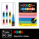 Japan Posca Marker Pen Set Non-Toxic Utilies Escolares Used On Multiple Materials Paper Cloth Glass Canvas Ceramic Plastic Safe