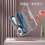 Baby Safe Nail Clipper Set Nail Trimmer Cutter Clean Tweezers Tools Kid Infant Nail Clipper Set Baby Nail Ear Care Tools