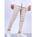 New Men's Plaid Casual Pants Stylish Comfortable Suit Pants Trousers For Office Workers Business Social Daily Wear Pencil Pants