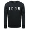 New ICON Men's Cotton Premium Round Neck Printed Letter Sweatshirt Classic Men / Women Round Neck Sweatshirt ICON Men's Hoodie