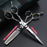 Classic Left Hand Barber Scissors, Exclusive High end Hair Scissor Tools for Hairdressing Professionals, 6-inch Set.