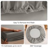 100% Waterproof Mattress Covers Protector Adjustable Non-slip Bed Fitted Sheet with Elastic Bands for Queen King 90/180/160x200