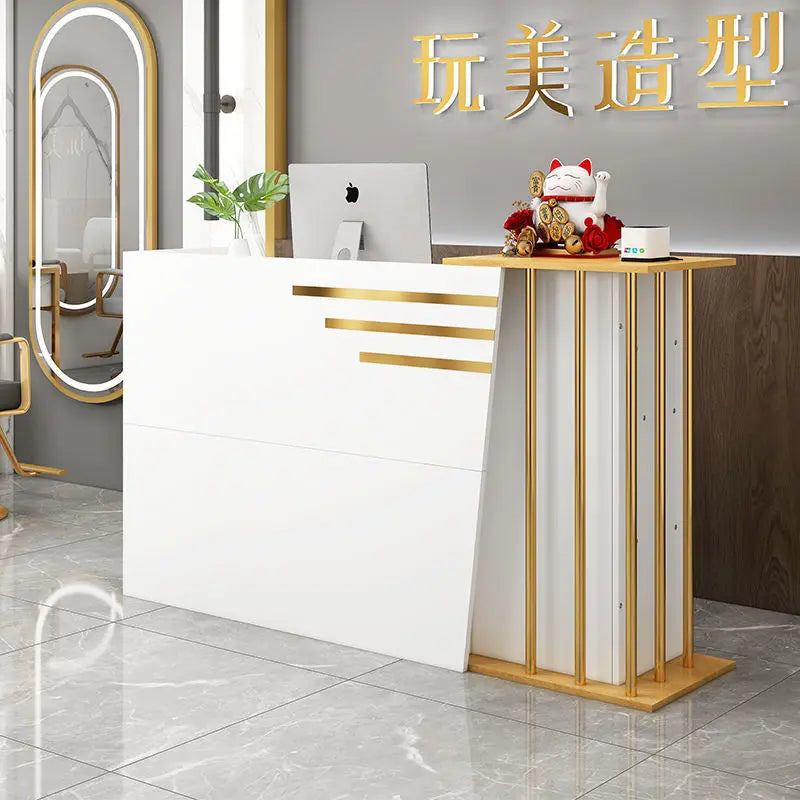 Bar Counter Cashier Counter Simple Modern Supermarket Shop Small Clothing Beauty Salon Barber Shop Hair Salon Reception Desk