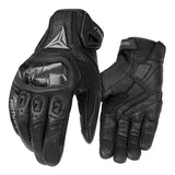 Carbon Fiber Motorcycle Gloves Cowhide Leather Moto Motorbike Motocross Gloves Anti-slip Protective Gear