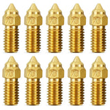 10PCS Fit For Elegooneptune 4 Seriesnozzles 3D Printer Parts Accessories High-Temperature 0.4Mmnozzles Kit Fit Forneptune 4 Pro