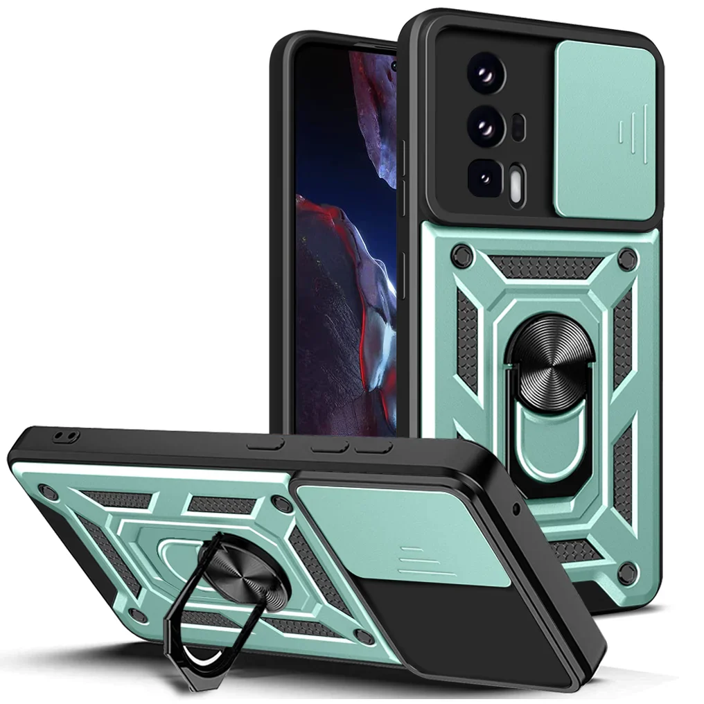 Shockproof Armor Case For Xiaomi Mi Poco F5 Pro 5G Car Holder Phone Cover For Mi Poco F5 5G Camera Lens Protection Fundas