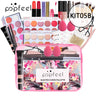 POPFEEL All In One Makeup Set (Eyeshadow, Ligloss, Lipstick, Brushes, Eyebrow, Concealer, Highlight) Cosmetic Bag Eye Shadow Kit