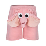 Men Shorts A Fun Elephant Boxer Novelty Shorts Humorous Underwear Prank Gifts For Men Animal Themed Boxers Shorts Summer