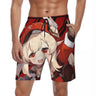 Genshin Impact Board Shorts Summer Anime Print Running Beach Short Pants Men Breathable Classic Custom Large Size Beach Trunks