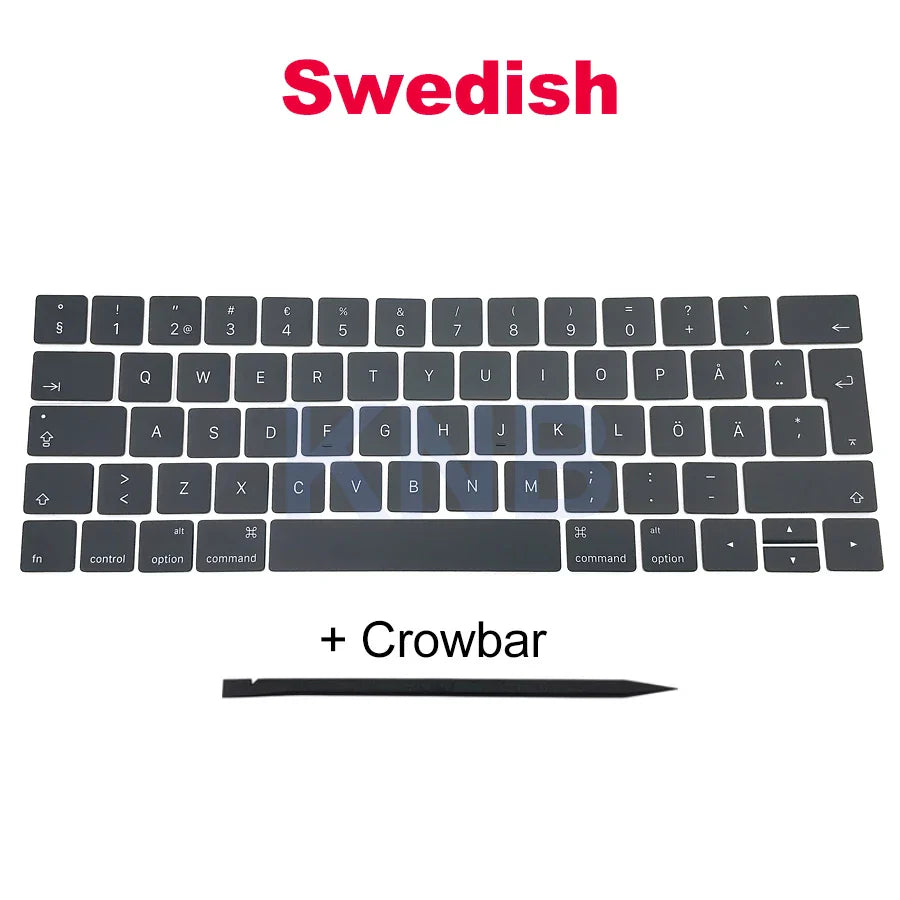 Full Keycaps US UK Spain French Korean For Macbook Pro Retina 13" A1706 15" A1707 Keyboard Keys Replacement key cap 2016 2017