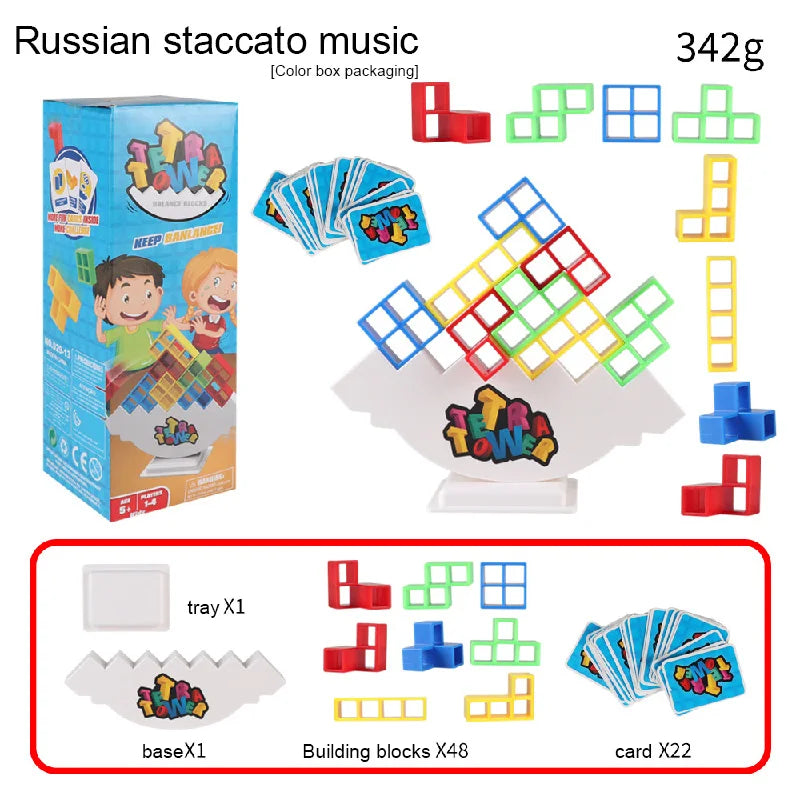 Fun Balance Stacking Building Blocks Board Game For Kids Balance Exercise Adults Friends Team Dorm Family Game Night Party