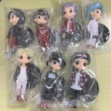 7pcs/set Bangtan Boys Groups Rm Jin Suga Jhope Jimin V Jungkook Doll Model Toy Action Figure Star Idol Cute Army Gift For Kids